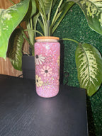 Wildflowers amongst glitter