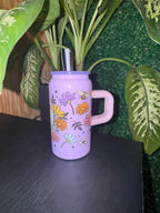 Ghosty Floral on Lavendar