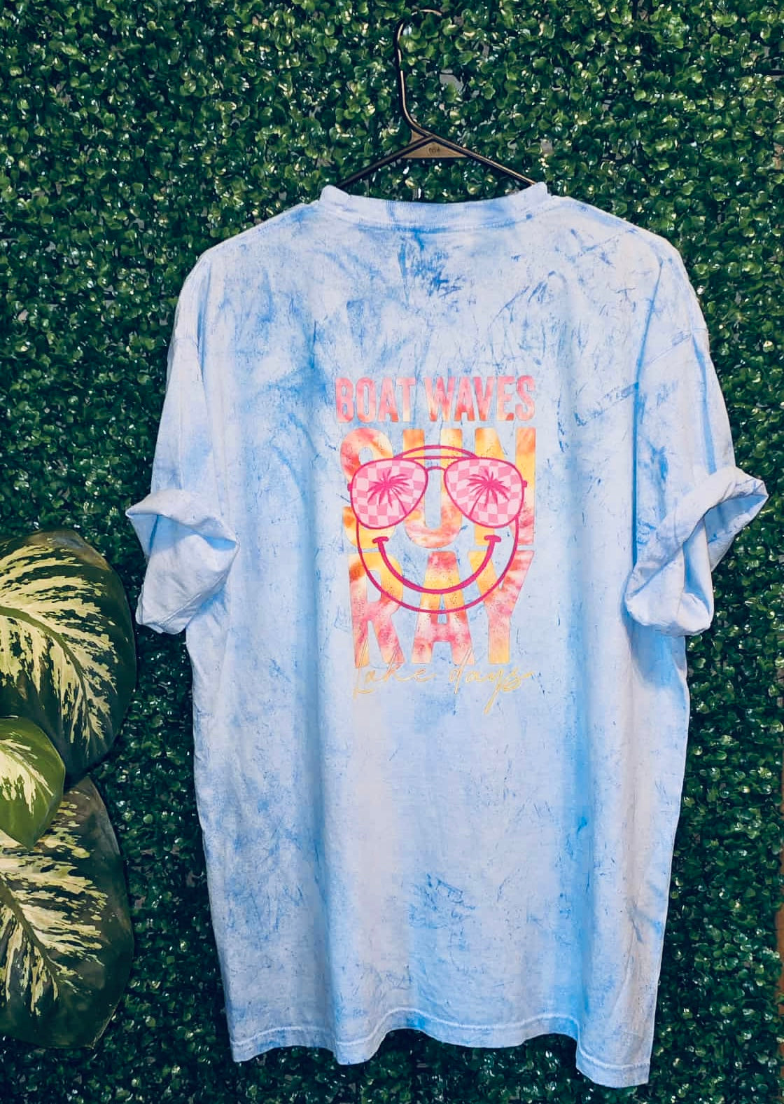 Boat Waves and Lake Days on Comfort colors Blast