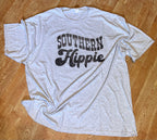 Ash gray Tee with Southern Hippie