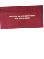 He is Risen On Crimson Red Comfort colors tshirt