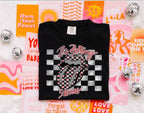 *EXCLUSIVE* Checkered Pink and Gray Rolling Stones