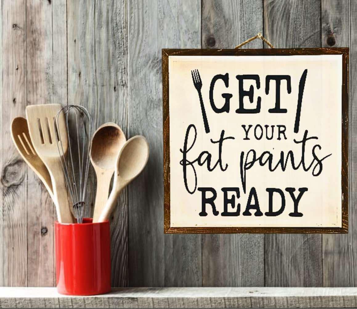 Farmhouse decor with funny sarcastic saying on front