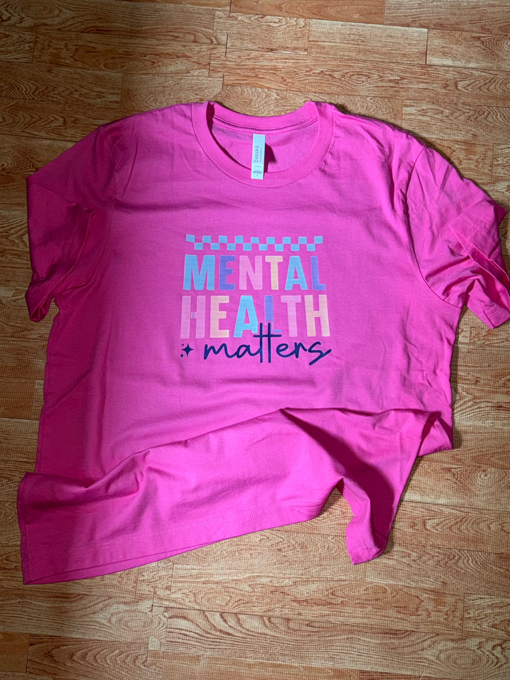 Mental Health Matters Pink Tshirt Bella Canvas!!