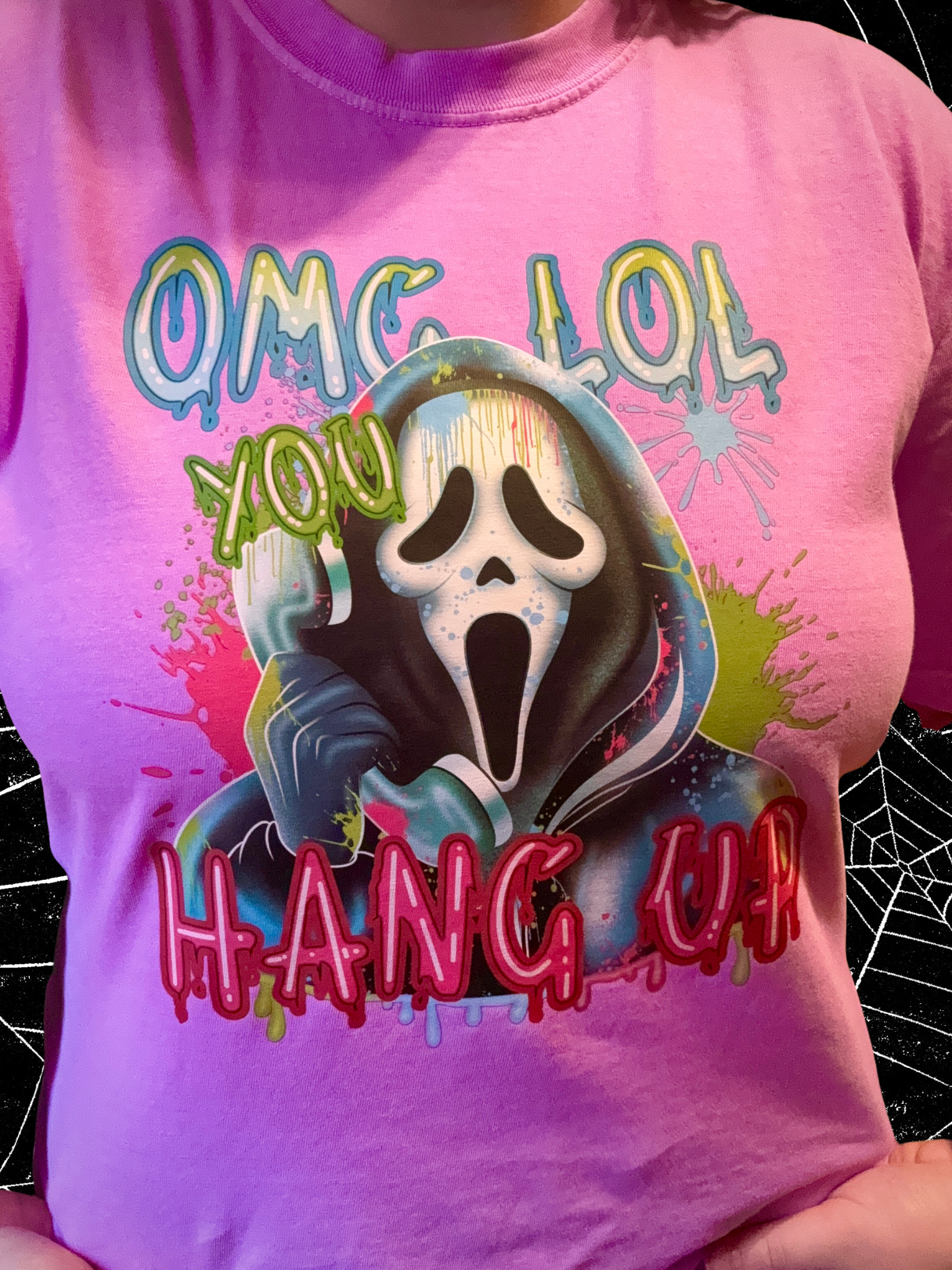 Neon Summerween Scream Tshirt