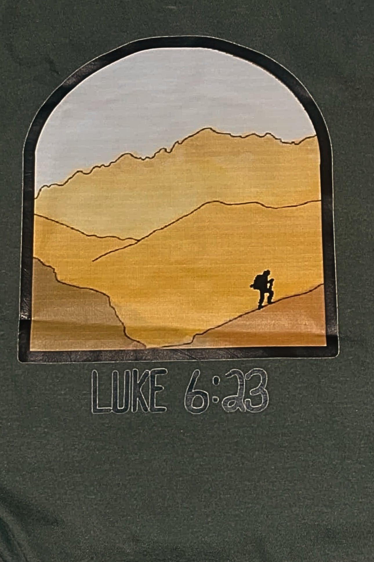 Close up view of Take the leap Back